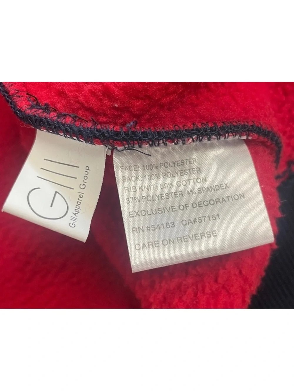 Houston Texans NFL full-zip waffle-texture fleece backed hoodie XL